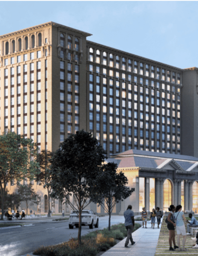 Rendering of updated Michigan Central Depot.